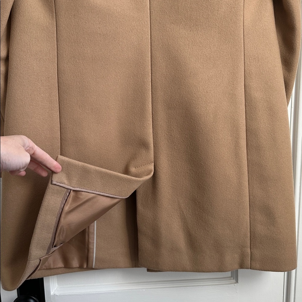 Banana Republic Tan Wool-Blend Single-Button Trench Coat - Picture 9 of 12